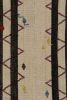 Vintage Persian Kilim in Beige with Black Stripes, Panel | Area Rug in Rugs by Rug and Kilim
