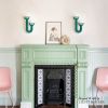 Evergreen Duo Wall Light with Opal glass shades | Sconces by Light and Fiber. Item composed of steel and glass in mid century modern or contemporary style