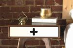 Nightstand Plus - Mid Century Modern Walnut Nightstand | Storage by Max Moody Design. Item composed of maple wood