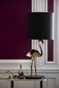 Crazy Flamingo Table Lamp | Lamps by Marie Burgos Design and Collection. Item composed of metal and marble