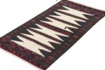 Vintage Afghan Kilim in Beige with Geometric Patterns - Rug | Area Rug in Rugs by Rug and Kilim