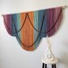 Eclectic Modern Boho Fiber Art Wall Hanging | Macrame Wall Hanging in Wall Hangings by Mercy Designs Boho. Item composed of birch wood & fiber compatible with boho and contemporary style