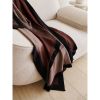 Handwoven Mink Brown Myrtle Drift Merino Throw | Linens & Bedding by Studio Variously. Item made of wool