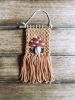 Mini Woven Wall Hanging Decor - Mushroom Embroidery | Macrame Wall Hanging in Wall Hangings by Hippie & Fringe. Item made of fiber works with boho style