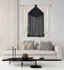 Eclipse - Minimalist Fiber Art Wall Decor | Macrame Wall Hanging in Wall Hangings by Zora Studio. Item composed of cotton compatible with minimalism and contemporary style