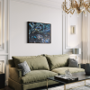 Energy Abstract Black Canvas Painting 30X40 | Oil And Acrylic Painting in Paintings by Monika Kupiec Abstract Art. Item made of canvas with synthetic works with contemporary & art deco style