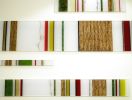 Cellular Barcode Installation | Wall Sculpture in Wall Hangings by Marcia Stuermer | Visa Global HQ in Foster City. Item composed of synthetic