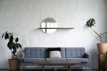 Floating Mirror Hardwood Shelf | Decorative Objects by THE IRON ROOTS DESIGNS. Item made of glass
