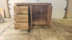 Model #1071 - Custom Single Sink Vanity | Countertop in Furniture by Limitless Woodworking. Item made of maple wood compatible with mid century modern and contemporary style