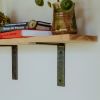 Shelf Bracket | Hardware by Cloverdale Forge. Item made of steel works with minimalism & contemporary style