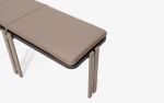 Sui Bench With Static Painted Metal Leg | Benches & Ottomans by LAGU. Item made of oak wood with fabric works with modern style