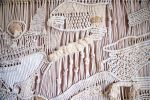 IMAGINE Large Abstract Macrame & Weaving Wall Hanging | Macrame Wall Hanging in Wall Hangings by Vila Vera. Item made of cotton with fiber