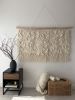 Wall Tapestry "Blanc de Blancs" | Wall Hangings by Tissage Sauvage. Item made of wood & cotton compatible with boho and contemporary style