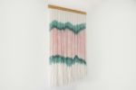 Hand dyed wall hanging | Wall Hangings by WOOL + ROPE. Item composed of oak wood & wool
