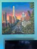 Austin Skyline Sunset | Oil And Acrylic Painting in Paintings by Dan Terry. Item composed of canvas