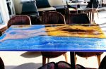 Epoxy Dining Table, Epoxy Resin Table, Epoxy Wood Table | Tables by Innovative Home Decors. Item made of wood compatible with country & farmhouse and art deco style