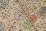Vintage Zeki Müren Runner with Polychromatic Diamond Pattern | Area Rug in Rugs by Rug and Kilim
