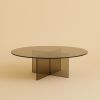 Smoked Glass Coffee Table - ARKI by Lebanto | Tables by Lebanto. Item made of glass compatible with minimalism and contemporary style