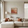 Terra rosa | Oil And Acrylic Painting in Paintings by Sophie DUMONT.. Item composed of wood & canvas compatible with minimalism and contemporary style