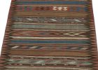 Vintage Bidjar Persian Kilim with Stripes & Geometric | Area Rug in Rugs by Rug and Kilim