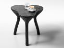 Black sculptural coffee table, accent furniture | Tables by Donatas Žukauskas. Item made of wood with concrete works with minimalism & contemporary style