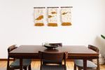 TRIAD [Full set of 3] | Tapestry in Wall Hangings by Keyaiira | leather + fiber | Artist Studio in Santa Rosa. Item composed of wool & fiber