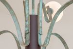 Coronette 7 Chandelier | Chandeliers by Sara Schoenberger. Item made of brass with glass works with contemporary & art deco style