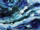 'EARTH' - Luxury Epoxy Resin Abstract Artwork | Mixed Media by Christina Twomey Art + Design. Item composed of synthetic