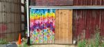 Barn Door | Street Murals by Liubov Szwako Triangulador. Item composed of synthetic