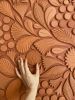 Terra Cotta Mandala | Wall Sculpture in Wall Hangings by Anastasia Tumanova. Item made of ceramic