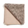 Flo Brown Handloom Merino Throw | Linens & Bedding by Studio Variously. Item made of fabric with fiber