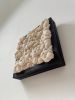 Woven wall art frame (Rock 001) | Tapestry in Wall Hangings by Elle Collins. Item composed of oak wood and cotton in minimalism or mid century modern style