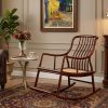 Legacy Imperial Zen Rocking Chair: Minimalist Ming Series II | Armchair in Chairs by Dynasty Artisan. Item composed of wood in minimalism or contemporary style