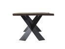 Live Edge Dining Table | Tables by Tinella Collection. Item composed of walnut & steel compatible with contemporary and art deco style
