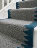 Handwoven Woolen Gray Runner Rug | Rugs by Evergreen Carpets. Item composed of wool compatible with boho and minimalism style