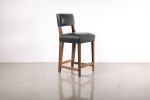 Bruno Stool by Costantini in Argentine Rosewood and Leather | Counter Stool in Chairs by Costantini Design. Item composed of wood and leather
