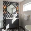HEX Mirror | Decorative Objects by Alex Drew & No One. Item composed of walnut