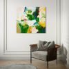 Wild Backyard | Oil And Acrylic Painting in Paintings by Michael Rich. Item made of canvas works with mid century modern & contemporary style