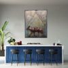 Dingo in the Studio | Oil And Acrylic Painting in Paintings by Candace Compton Pappas. Item works with contemporary & modern style