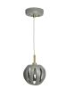 Sphere with cut-outs Hanging Light | Pendants by Alex Marshall Studios. Item made of brass with ceramic works with mid century modern & contemporary style