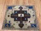 Hand-woven Turkish Rug Doormat| 1.11 x 1.7 | Small Rug in Rugs by Wool and Rug. Item made of wool compatible with boho and contemporary style