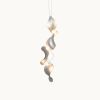 Dune 4 Vertical Line Pendant Light | Chandeliers by MOSS Objects. Item composed of metal in contemporary or japandi style