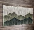 Dip Dyed Macrame Wall Hanging "Into the Hills" | Wall Hangings by Tissage Sauvage. Item made of wood with cotton works with boho & minimalism style