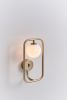 Sircle Wall Sconce | Sconces by SEED Design USA. Item made of brass with glass