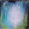Atlantis - Abstract large blue and green watery painting | Oil And Acrylic Painting in Paintings by Jennifer Baker Fine Art. Item in contemporary or coastal style
