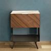James Home Bar / Console | Media Console in Storage by ETAMORPH. Item composed of walnut and steel in contemporary or modern style