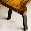 Rain Tree Table with Yakisugi Legs | Dining Table in Tables by Power Woodwork. Item works with minimalism & contemporary style