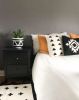 Black Kilim Wool Throw Pillow Cover – Handwoven Neutral Boho | Cushion in Pillows by Mumo Toronto. Item made of cotton compatible with boho and country & farmhouse style
