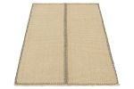 Rug & Kilim’s Contemporary Kilim in Gray and Cream White | Area Rug in Rugs by Rug and Kilim