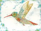 Brilliant Liaison- sold, inquire about a similar work of art | Oil And Acrylic Painting in Paintings by L Rowland Contemporary Art. Item made of wood & synthetic